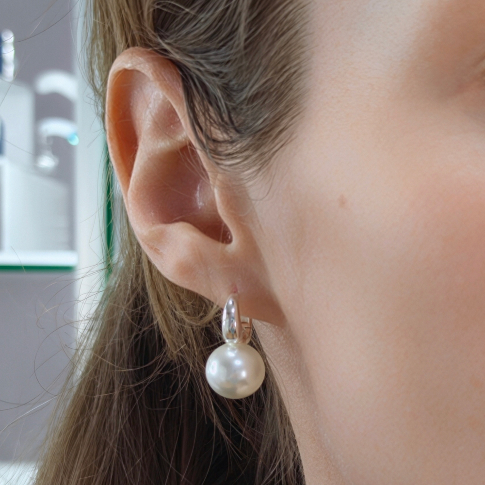 Серьги Fiore Luna WHITE SHELL PEARL ABE06611-04 S