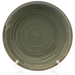 Тарелка обеденная, керам, 26 см, кругл, Verde зеленый, Daniks ST2155-2