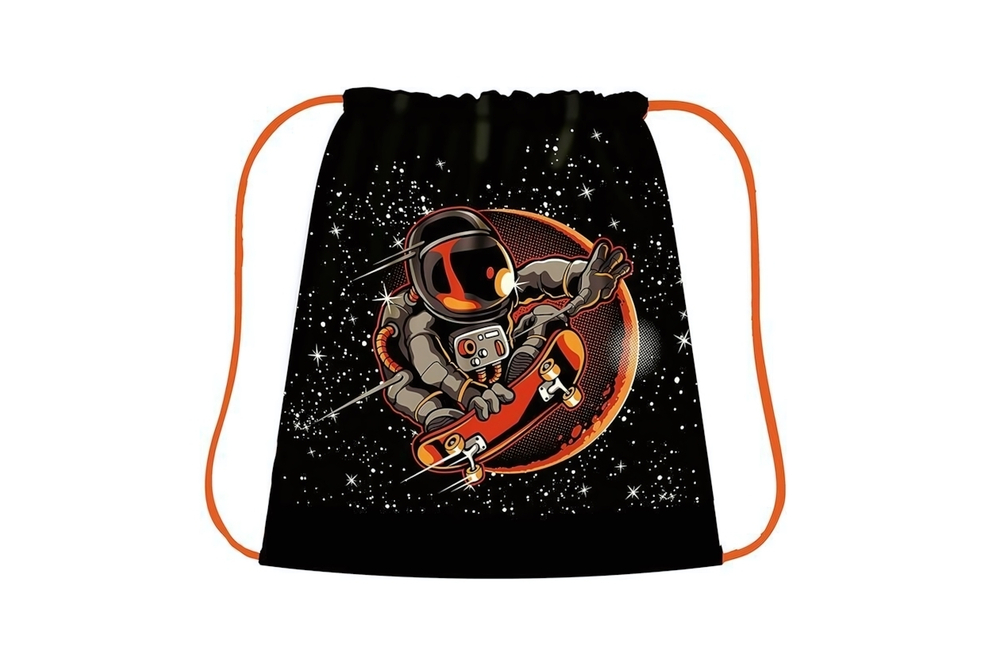 Сумка для сменной обуви MAX "Лунный скейт 2023" (Пчелка)