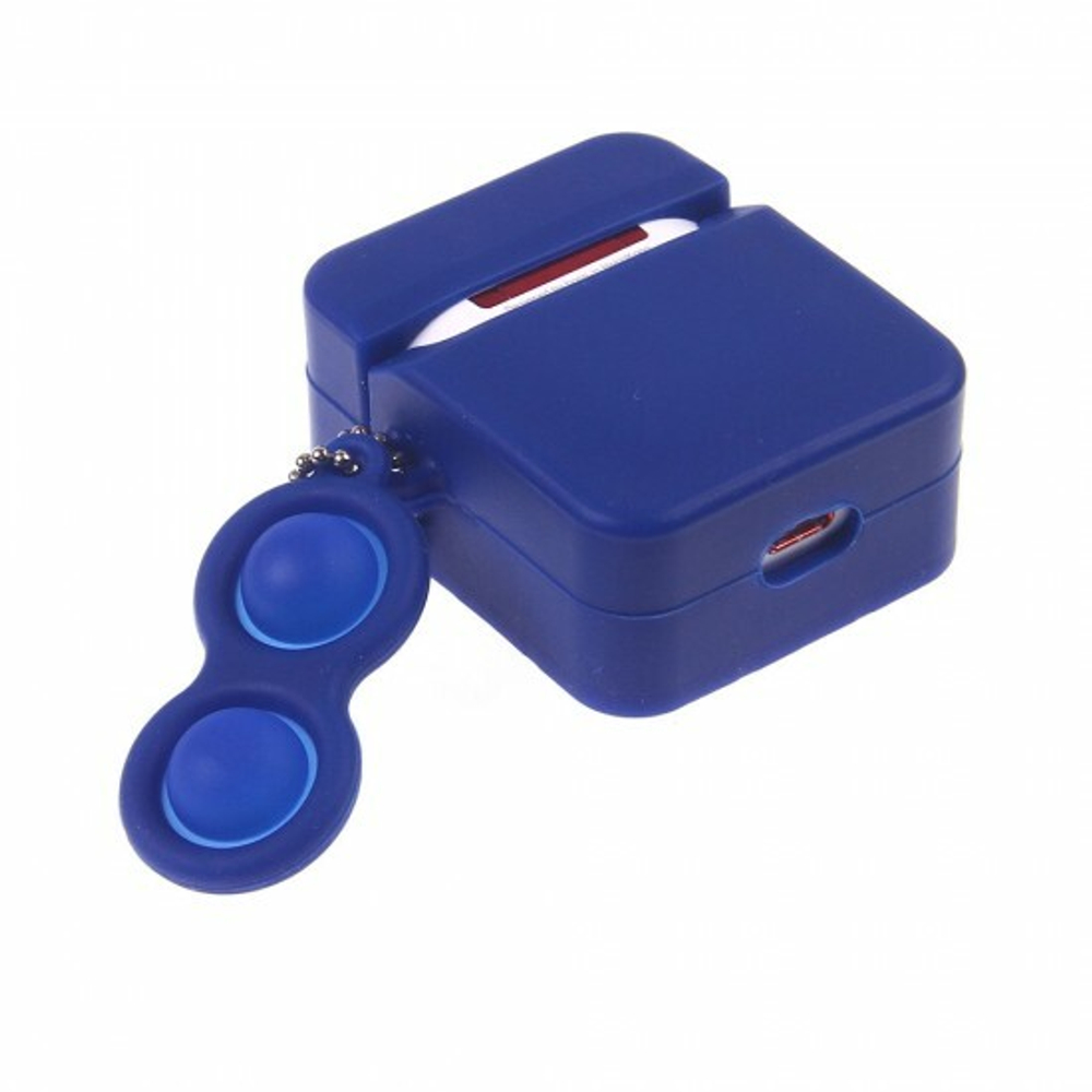 Силиконовый чехол для AirPods Pop it, 012635 Синий