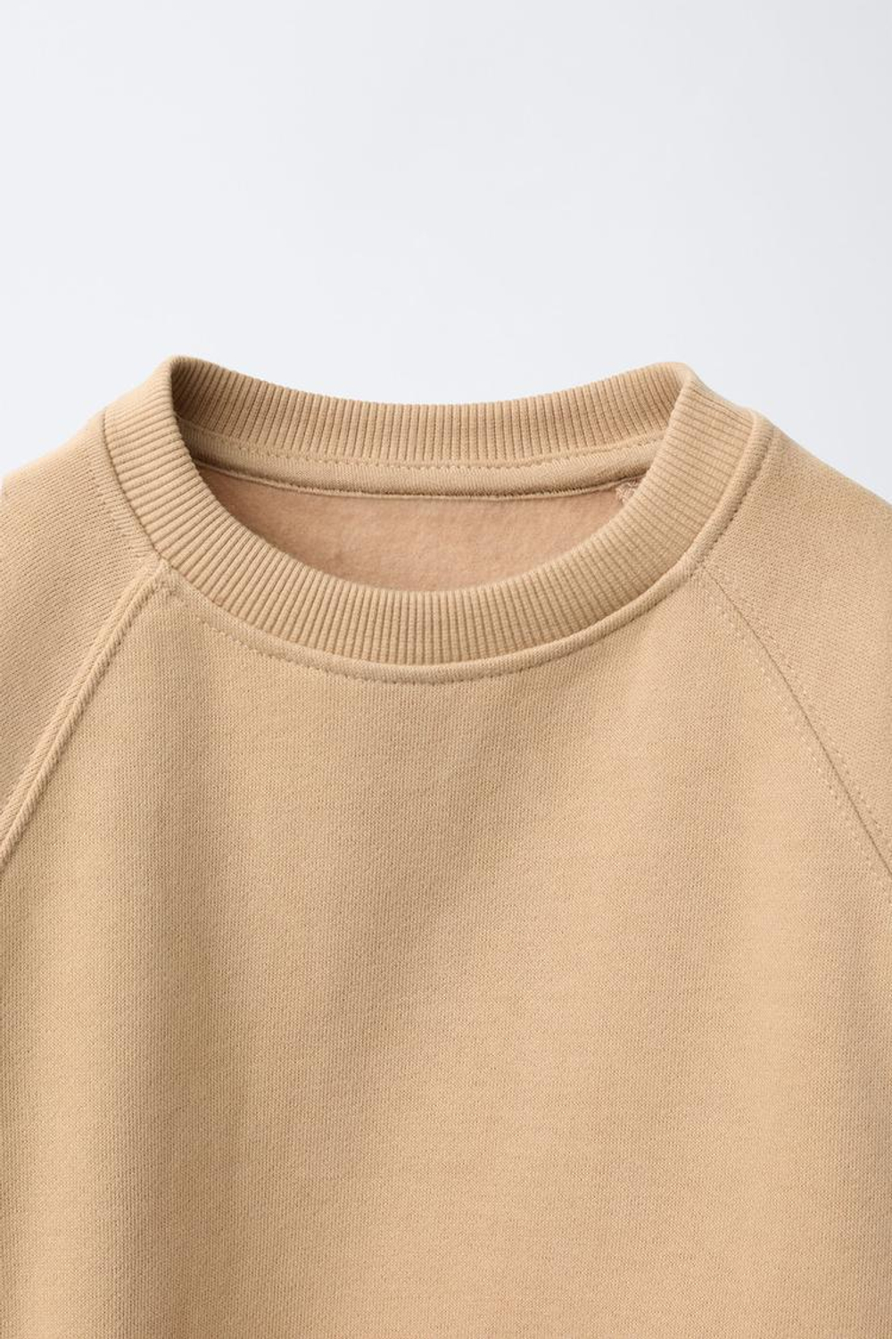 ZARA ТОЛСТОВКА С РЕЛЬЕФНЫМ ЛОГОТИПОМ, РЫЖЕВАТО-КОРИЧНЕВЫЙ