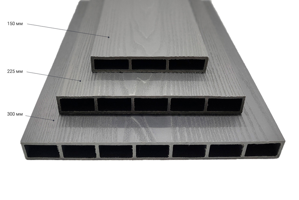 Доска грядочная NauticPrime 150*25*2950мм, серый