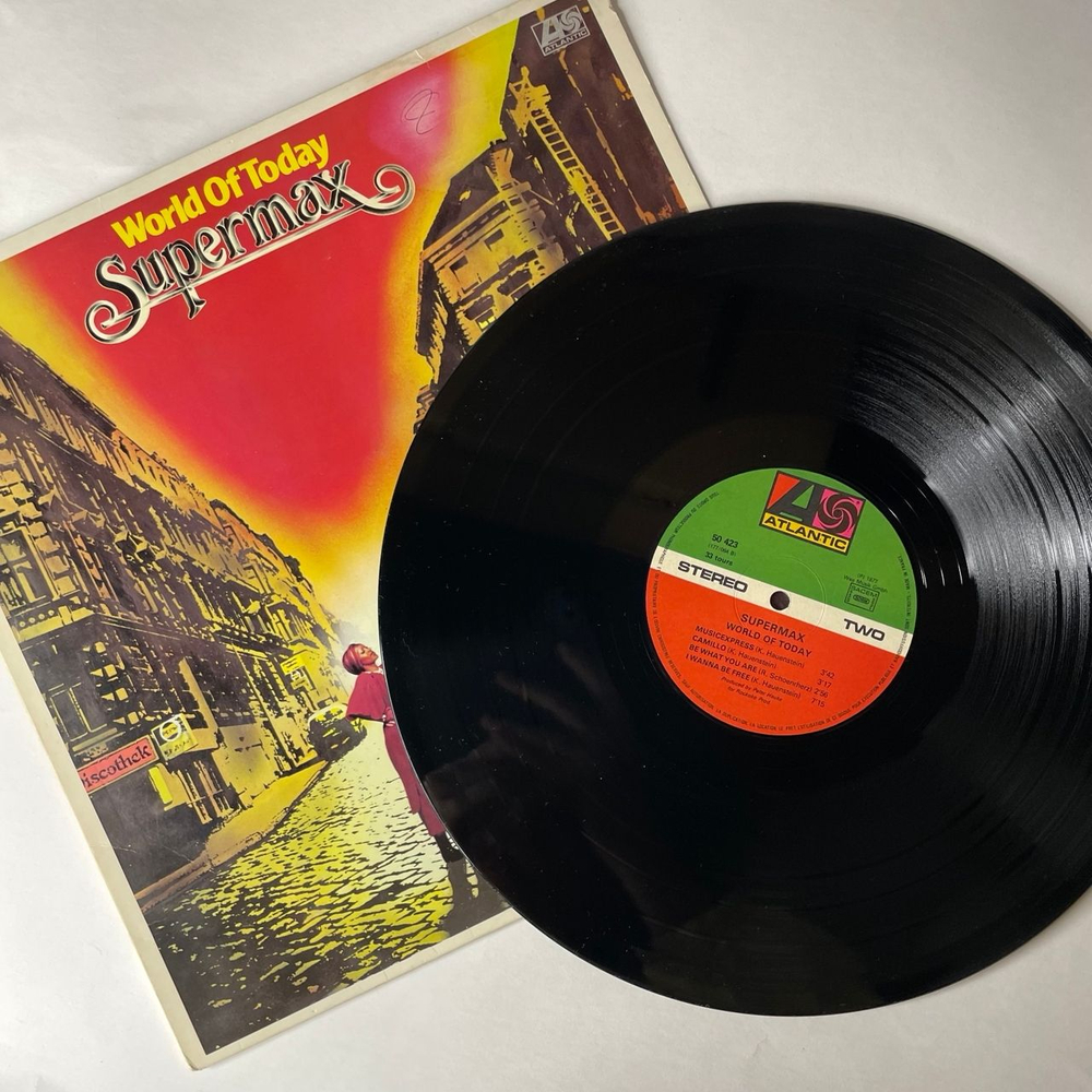 Винтажная виниловая пластинка LP Supermax World Of Today (Франция 1977)