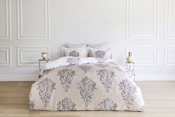 Постельное белье Soft cotton PERENNA светло-бежевый хлопок + тенсель deluxe SOFTCOTTON Турция