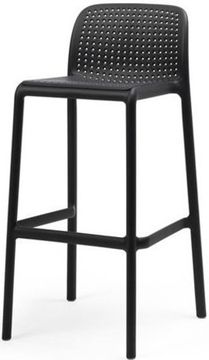 Стул барный Lido пластиковый Nardi Италия цвет антрацит