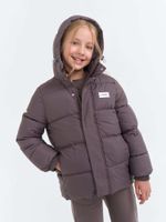 Куртка демисезонная дутая "Темный шоколад" 7+