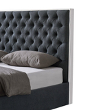 Кровать LBD1704 серая с ящиком для белья