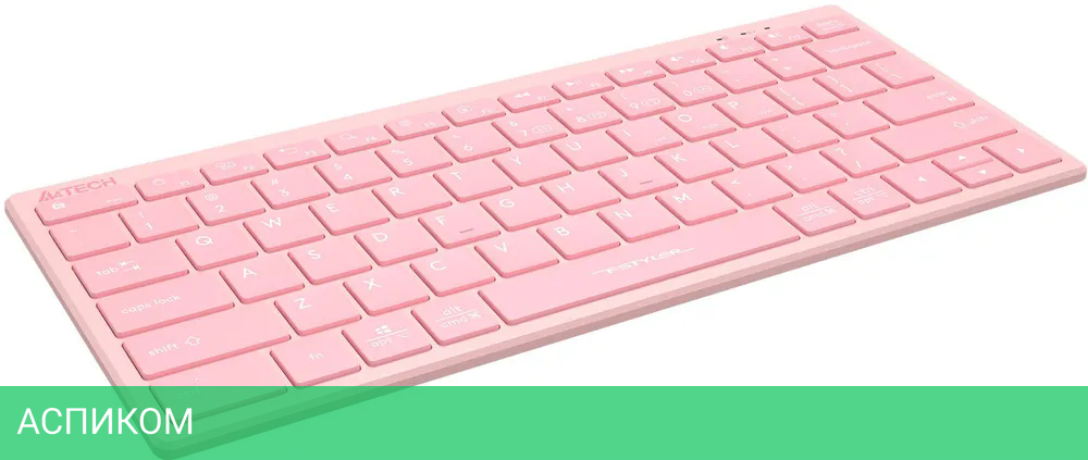 Клавиатура A4Tech Fstyler FBX51C розовый