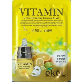 Тканевая маска с витамином C EKEL Vitamin Ultra Hydrating Essence Mask