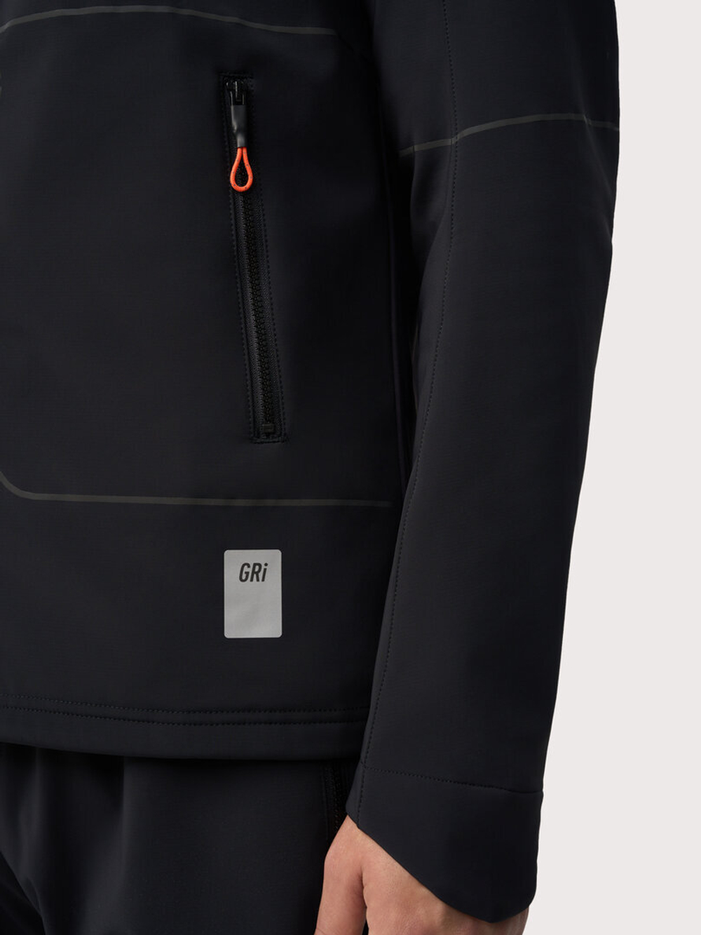 Зимняя беговая куртка GRI Темп 5.0 мужская чёрная