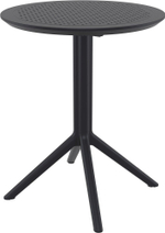 Комплект пластиковой мебели Siesta Contract Sky Folding 60 Carmen, черный, прозрачный