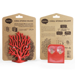 Держатель для мочалок coral sponge, красный
