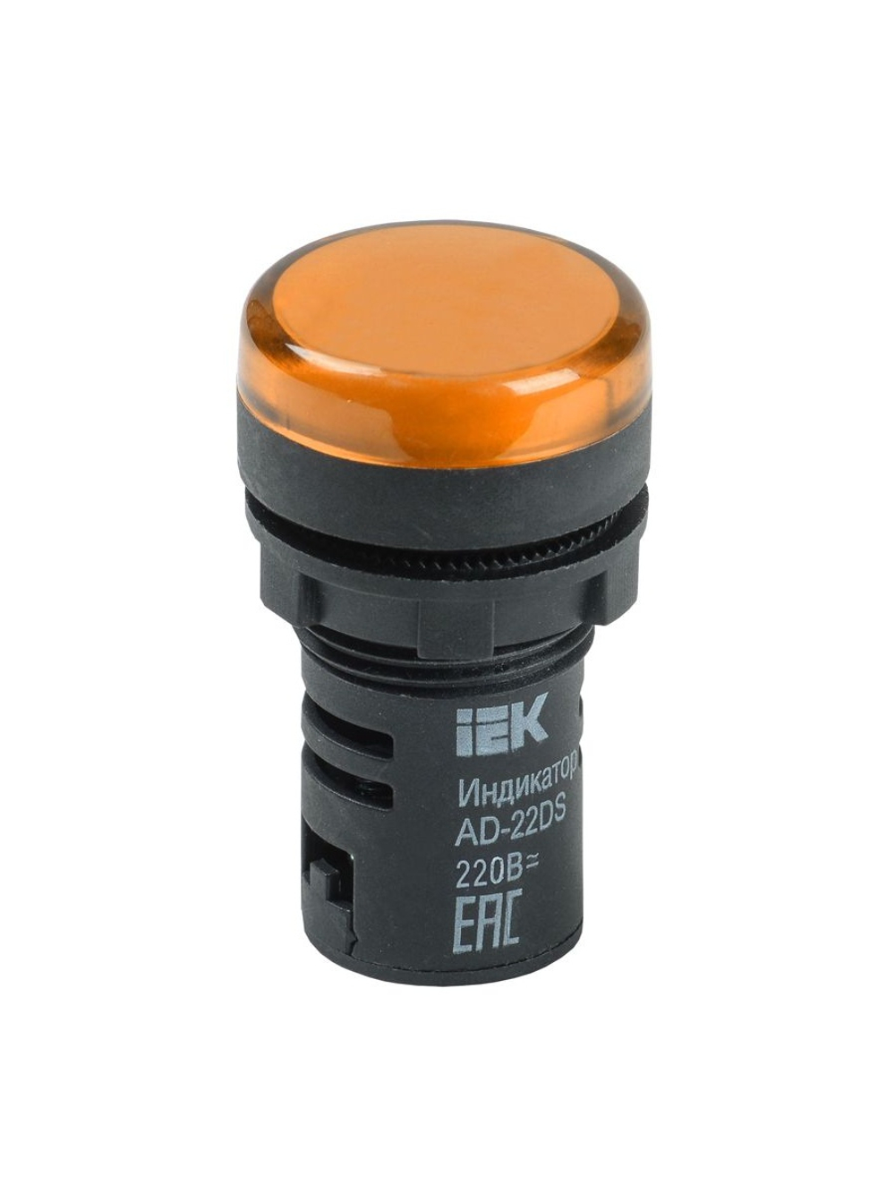 Лампа светосигнальная AD22DS d22мм 230В AC/DC желт. KARAT IEK BLS10-ADDS-230-K05