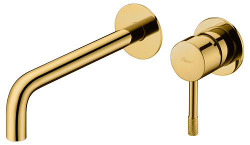 Boheme Смеситель для умывальника из стены, Uno. Gold