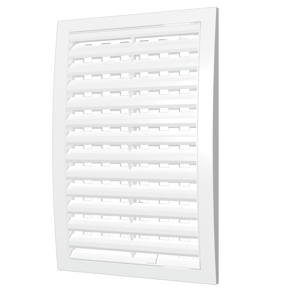 Решетка вентиляционная пластик, 200х200 мм, усиленная, регулируемая, Эра, 2020РРП