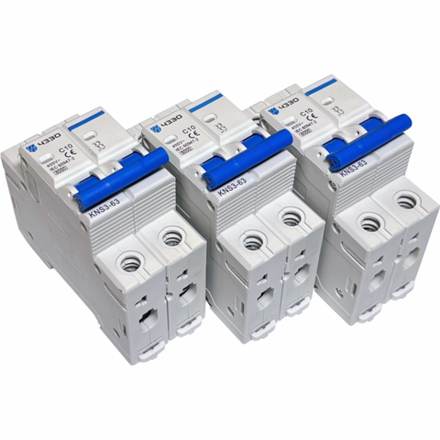 Модульный автоматический выключатель KNS3-63-AC-2P-C10