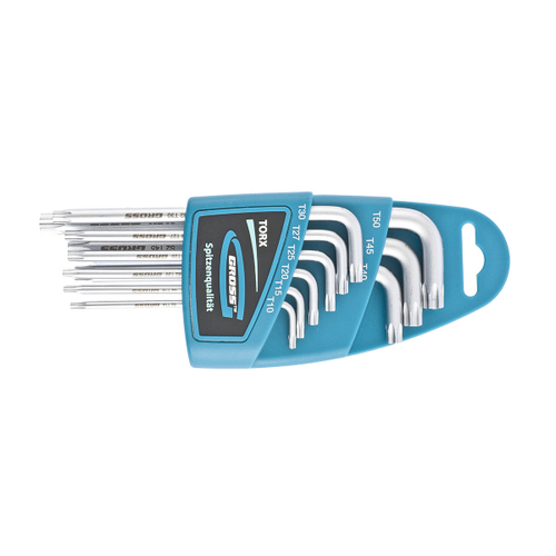 16407 Набор ключей имбусовых TORX-TT, 9 шт: T10-T50, удлинен