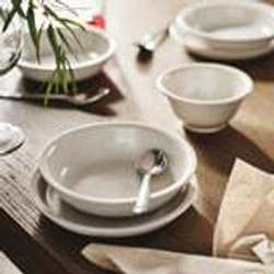 IKEA DAGGASTER (ИКЕА)Тарелка глубокая, горошек/светло-бежевый, 19 см