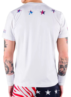 Теннисная футболка Hydrogen Star Tech Tee Man - white/blue