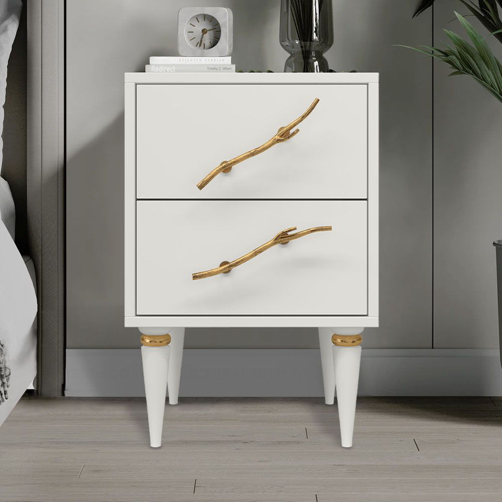 Тумба Арт Колор matte Классик Голд Белый опал матовый