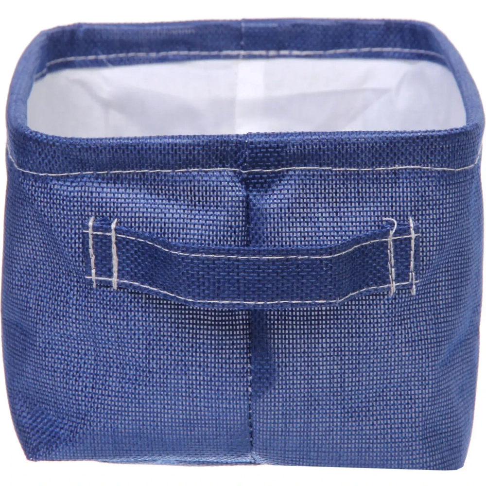 Коробка для хранения вещей с ручками «ВЕСТА», цвет полуночно-синий, 20*16*12см