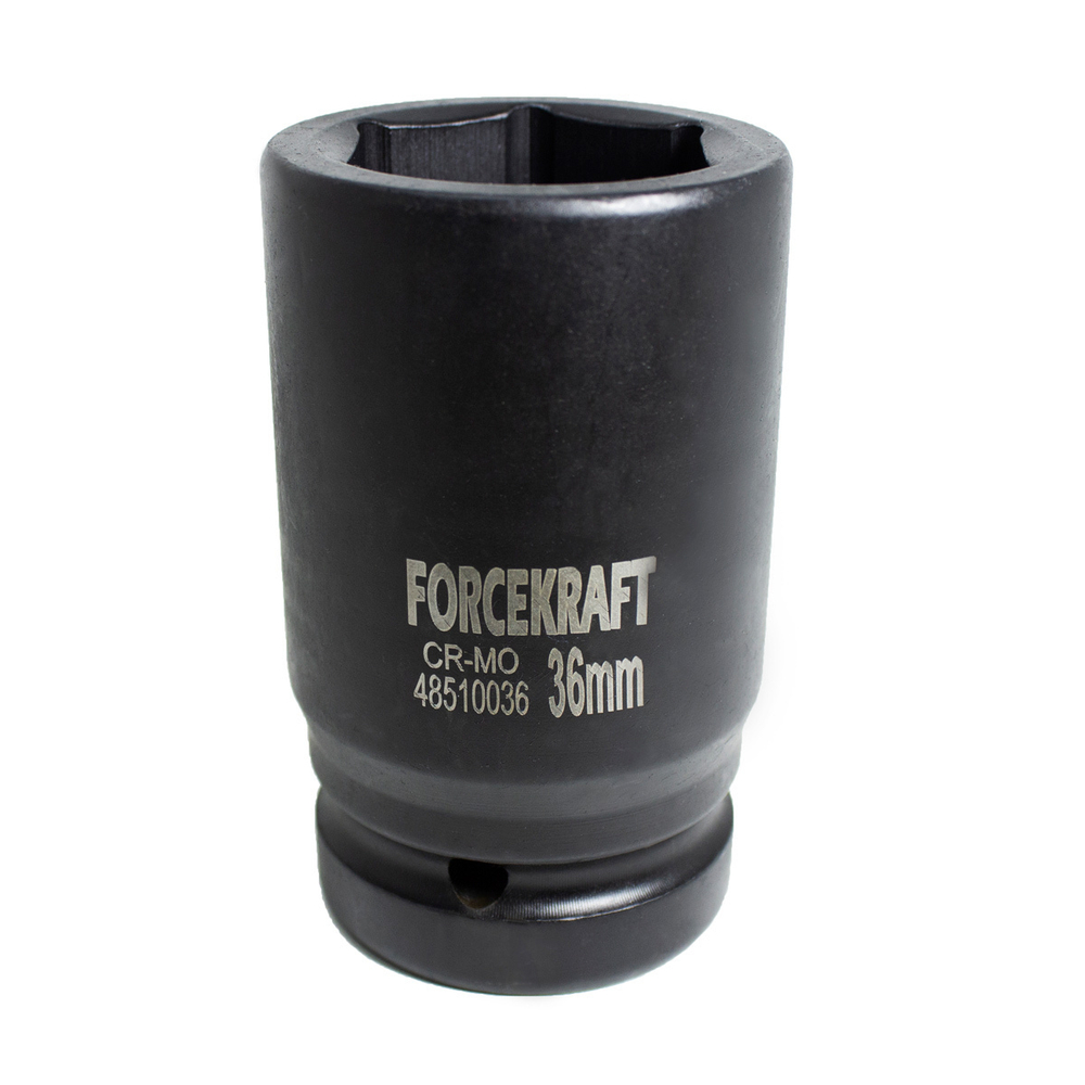 Головка ударная глубокая 1'', 36мм (6гр.) FORCEKRAFT FK-48510036