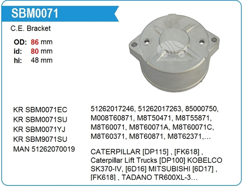 Крышка стартера задняя