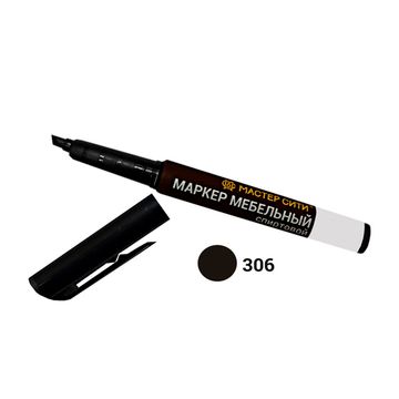 Маркер мебельный спиртовой, МАСТЕР-СИТИ, 3 мл, 306 Орех