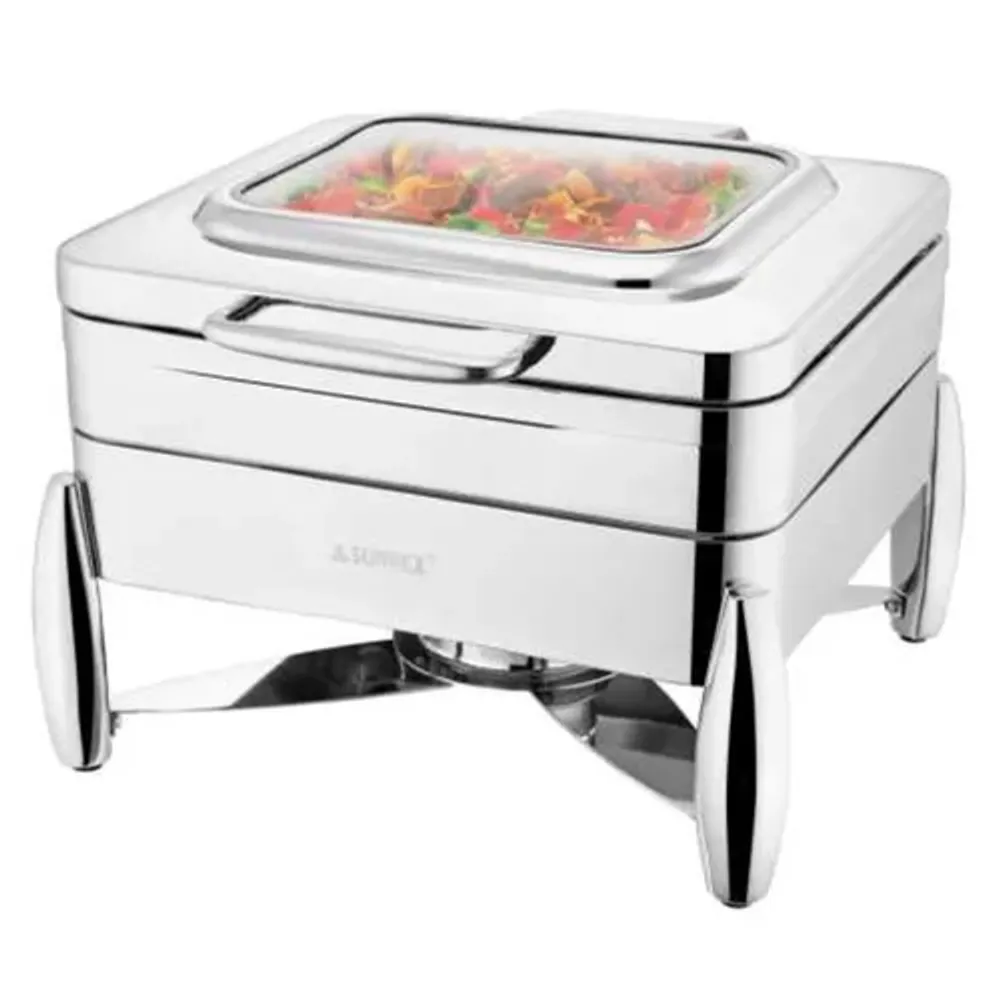 Мармит 5,5 л 2/3*65 с откидной крышкой и окном нерж. SUNNEX