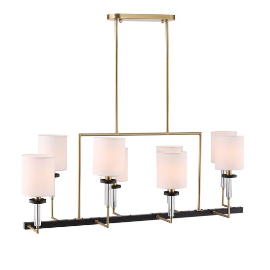 SL1404.338.08 Люстра подвесная ST-Luce Латунь/Прозрачный E14*8 40W VERITAS