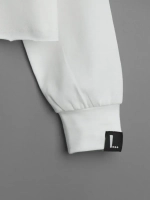 Лонгслив для девочки в школу ,молочный