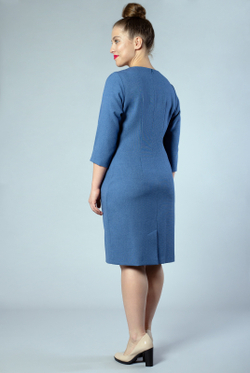 Платье женское 3445ЛП, джинс #48Д053445ЛП