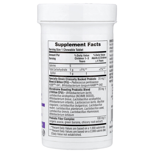 NaturesPlus, GI Natural®, пробиотик для детей, со вкусом ягод, 30 жевательных таблеток