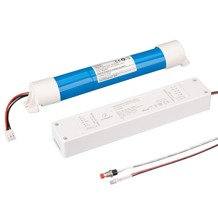 Блок аварийного питания Arlight ARJ-EMG-50-40W-1H-LiFePO4 220-300V 35W IP20 0,116-0,16A 038363
