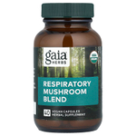 Gaia Herbs, Смесь респираторных грибов, 40 веганских капсул