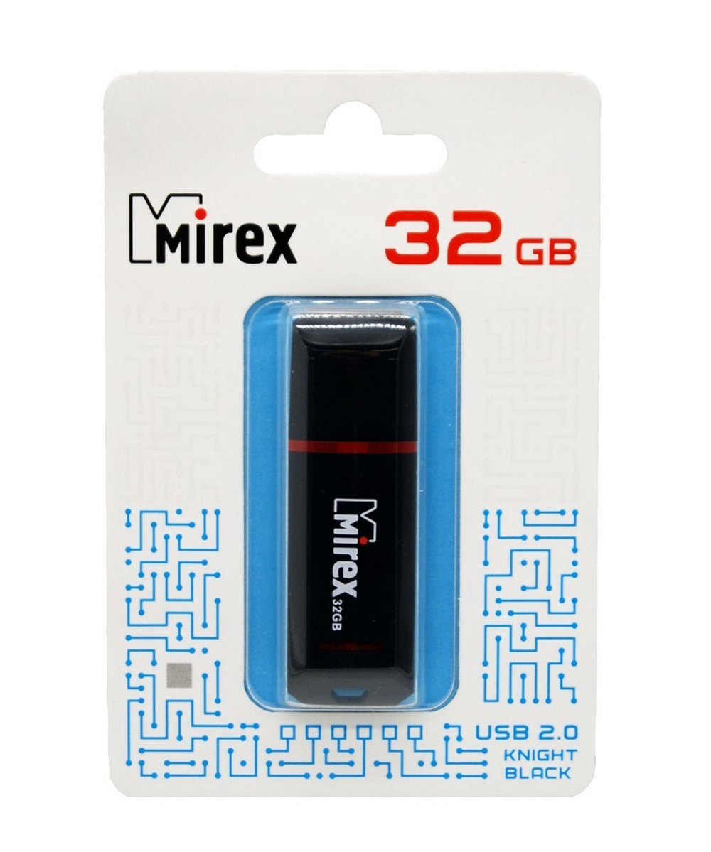 USB карта памяти 32ГБ Mirex Knight Black (13600-FMUKNT32)