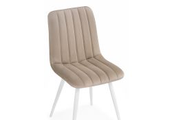 Стул на металлокаркасе Дани бежевый / белый