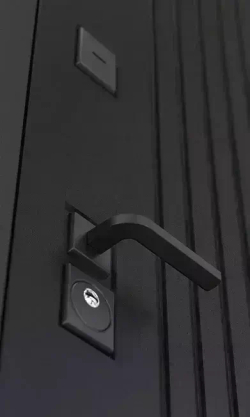 Входная металлическая дверь Бункер HIT Хит B-06 черный кварц / ФЛ-711 Белый софт