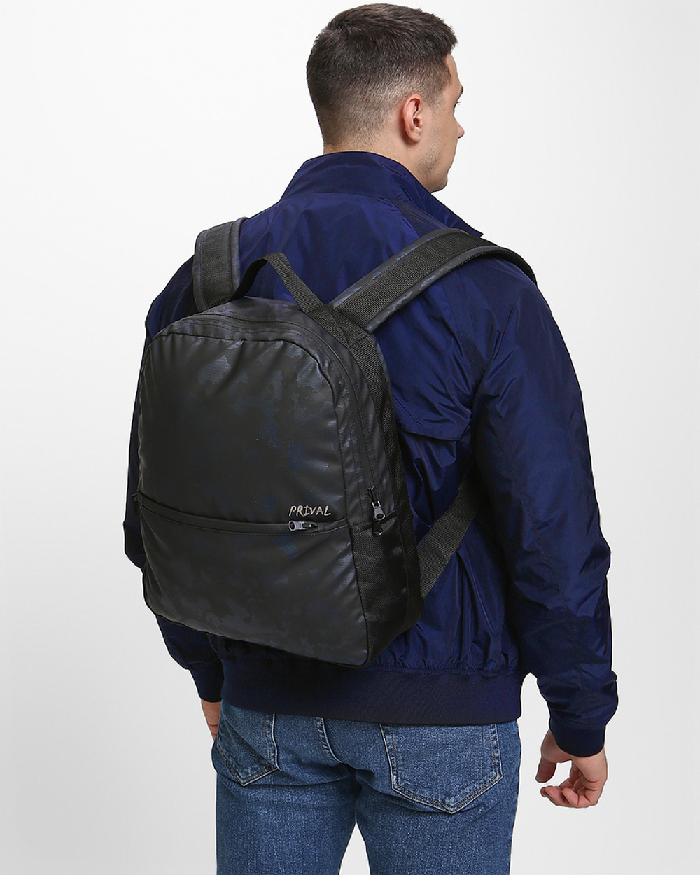 Рюкзак городской мужской Prival Stark 15л, серый камуфляж