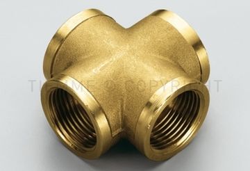 Крестовина латунная Tiemme 3/4" ВР с внутренней резьбой фитинг 1500065