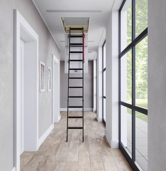 Металлическая чердачная лестница LME