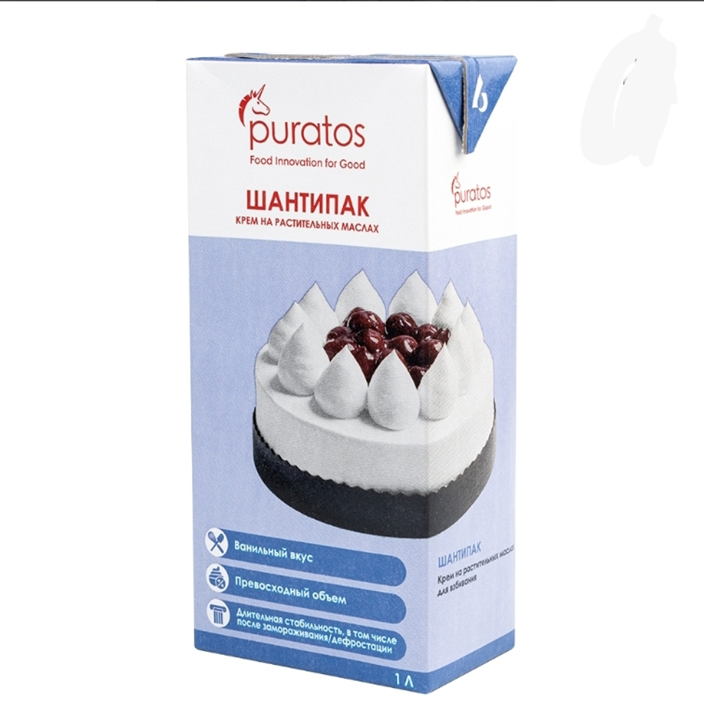 Сливки растительные Шантипак, 1л