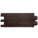 Панель фасадная Grand Line Classic Состаренный кирпич шоколадная 1109х418 мм