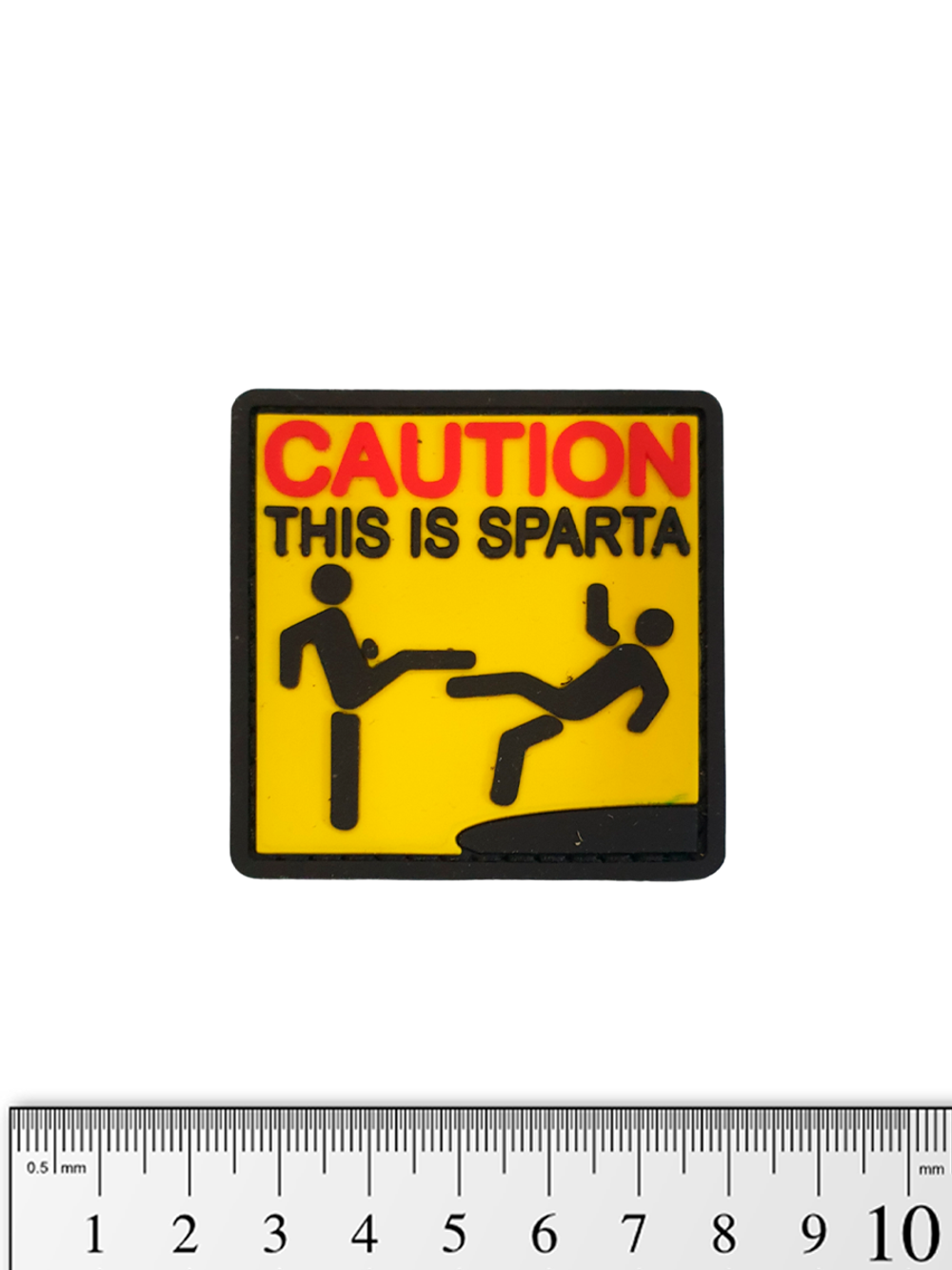 Шеврон Caution! This Is Sparta PVC