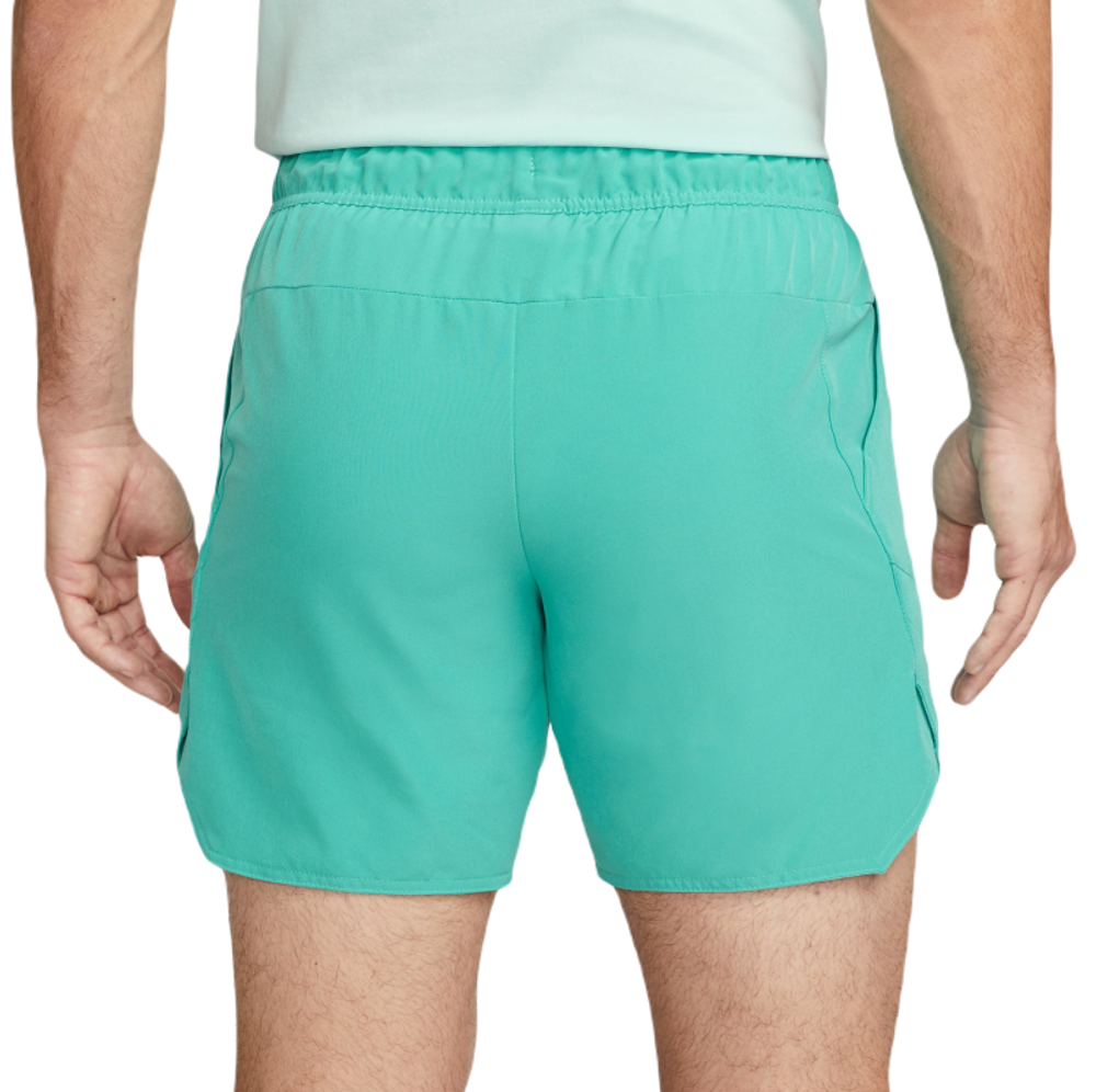 Мужские теннисные шорты Nike Dri-Fit Advantage Short 7in - washed teal/lime blast/white