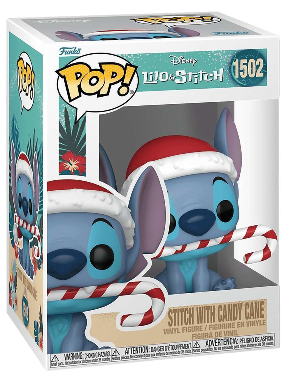 Фигурка Funko POP! Disney Lilo & Stitch Holiday Stitch with Candy Cane (1502) 80036
