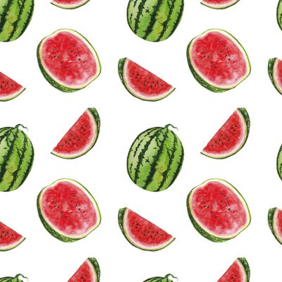 Арбузы акварель