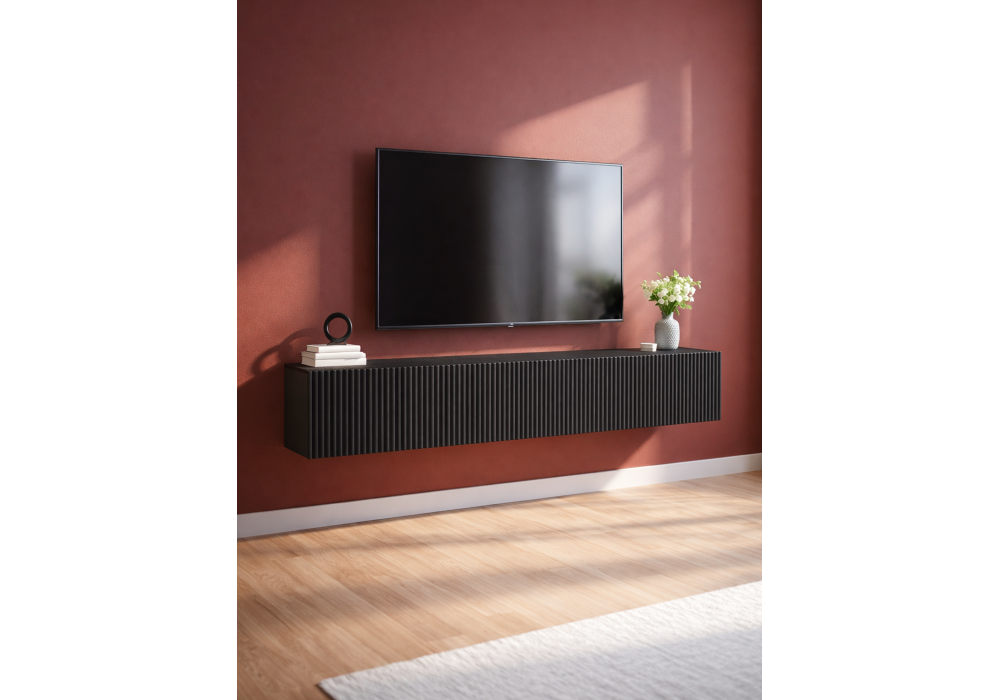 ТВ-тумба WoodVille Гордиан 180 эйхория / графит