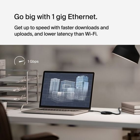 Адаптер Belkin USB-C to Ethernet (INC019BTBK) Black / Черный