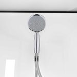 Душевая кабина Loranto NEO 90x90x(190+15) с низким поддоном 15см, прозрачное закаленное стекло 5 мм, задние стеклянные стенки белые, профиль черный-матовый (CS-22109)